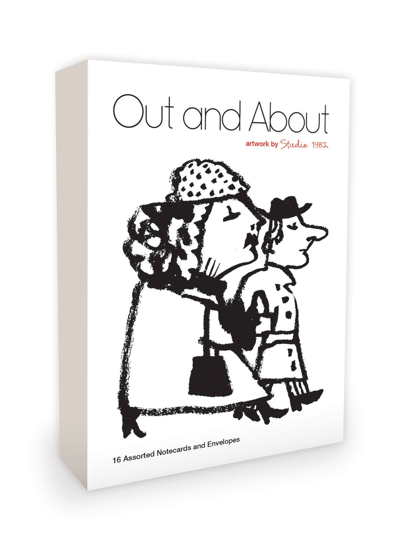 Out and About Note Cards Artwork by Studio 1482