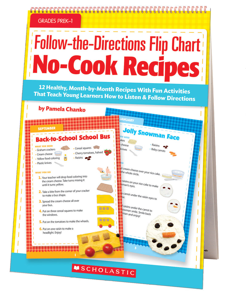 Follow-the-Directions Flip Chart: No-Cook Recipes