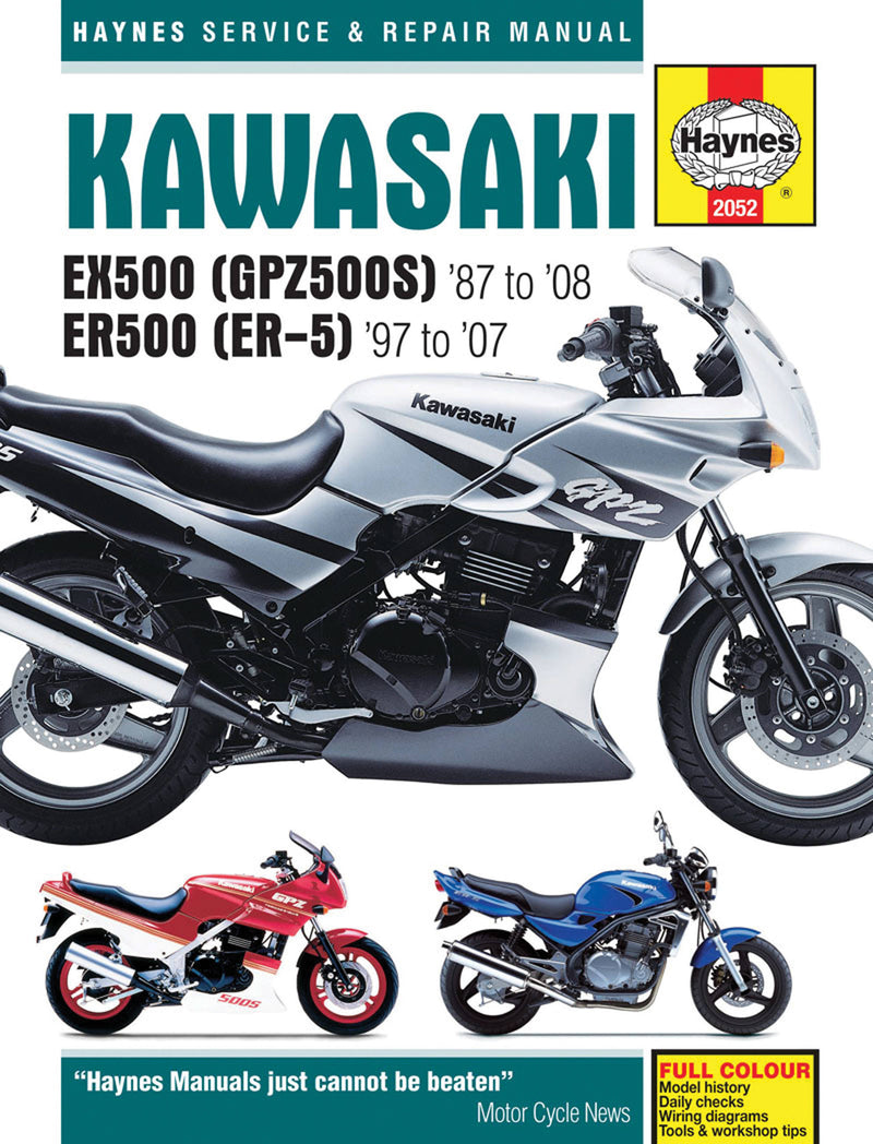 Kawasaki EX500 (GPZ500S) '87 to '08 ER500 (ER-5) '97 to '07