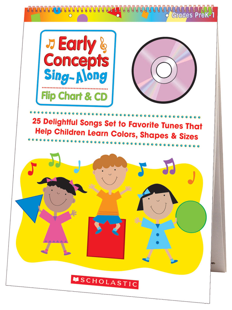 Early Concepts Sing-Along Flip Chart & CD