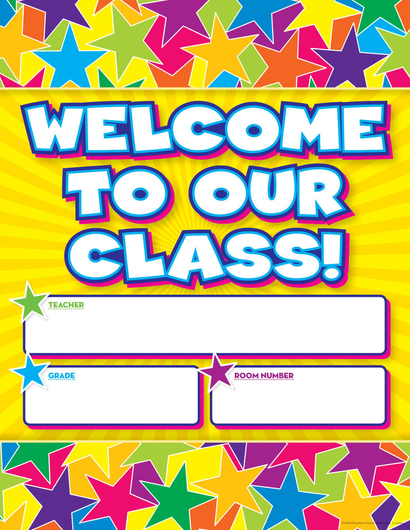 Graphic Stars Welcome Chart