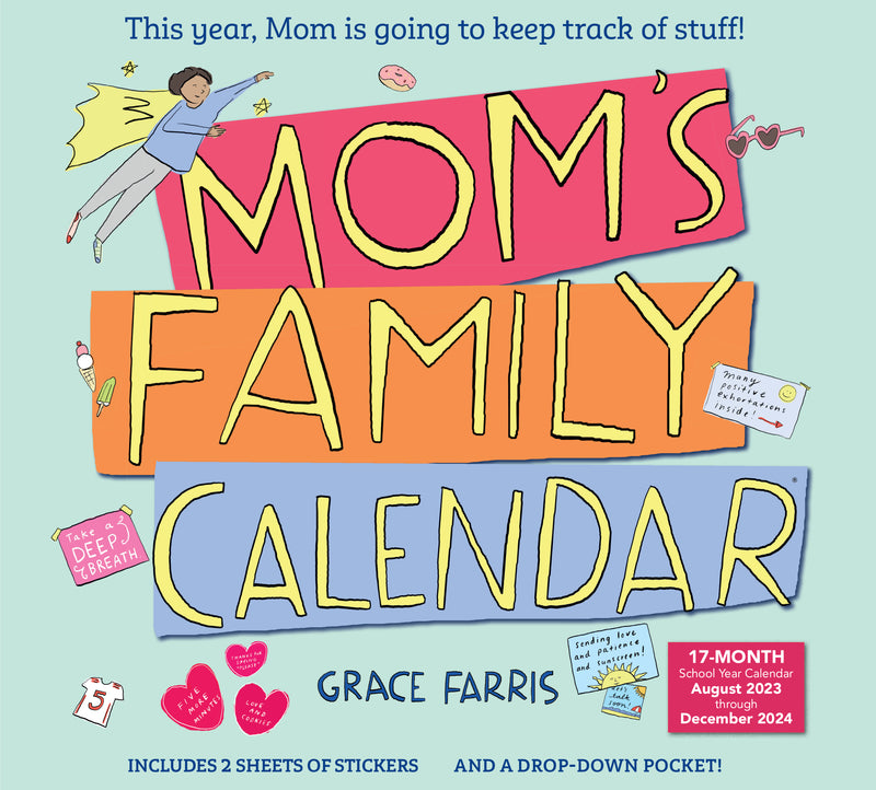 Mom's Family Wall Calendar 2023-2024