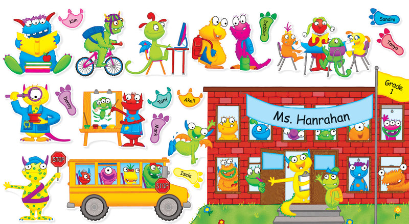 Monsters Back to School Bulletin Board