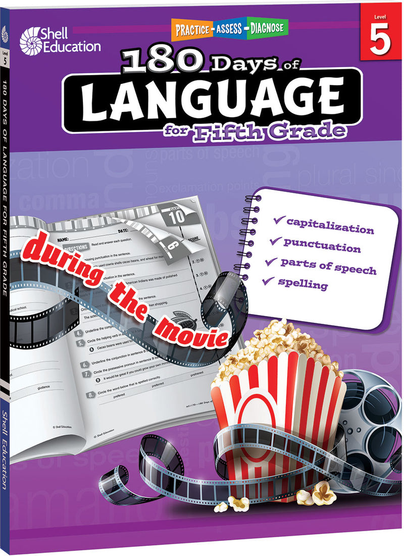 180 Days: Language for Fifth Grade: Practice, Assess, Diagnose