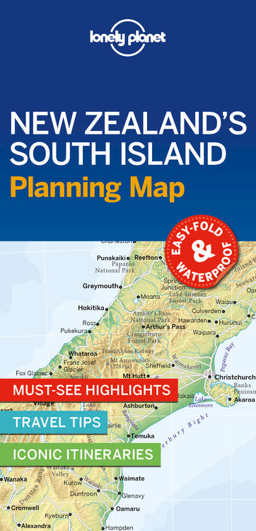 Lonely Planet New Zealand's South Island Planning Map