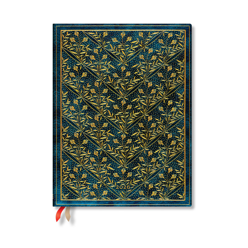 Paperblanks | 2026 Wildflower Song  | Wildflower Song  | 12-Month Planner | Ultra | Vertical | Elastic Band | 160 Pg | 100 GSM