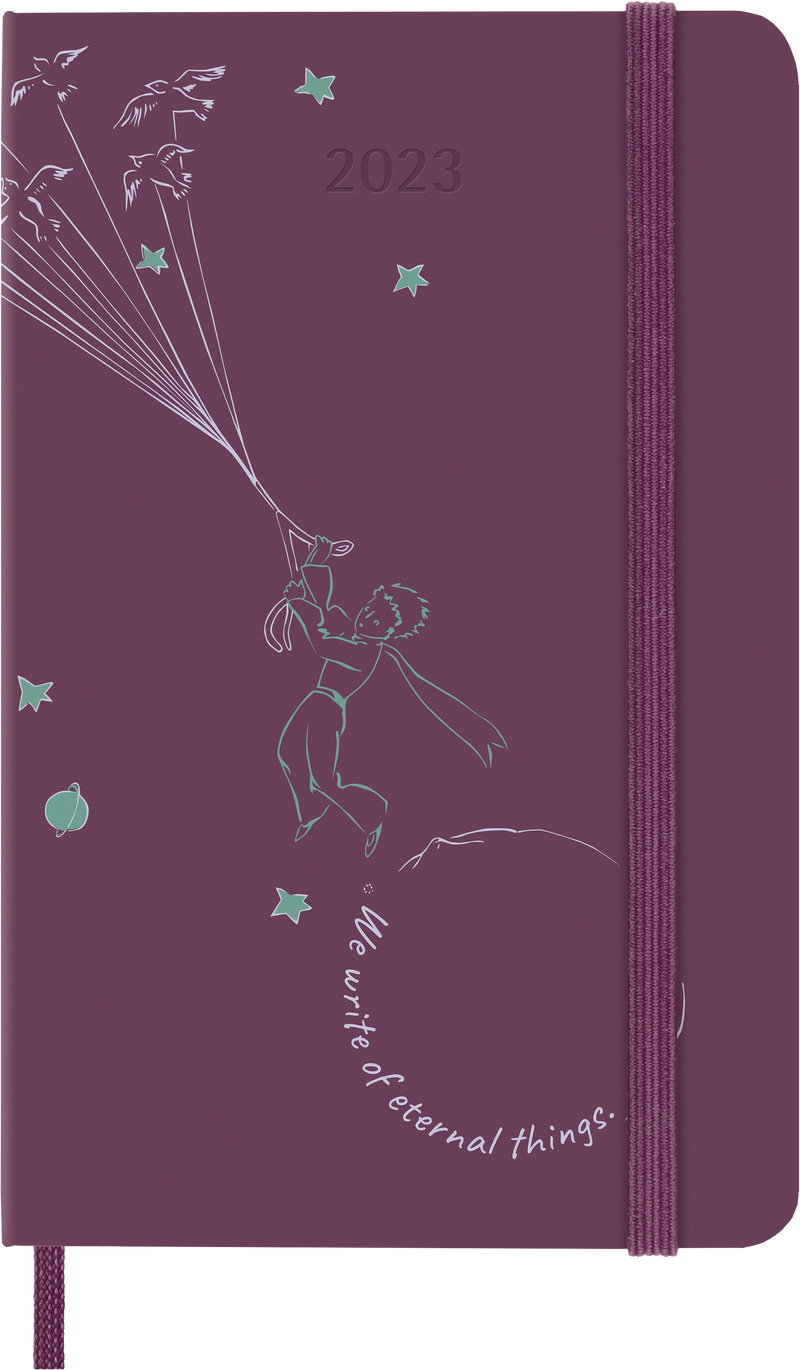 Moleskine Limited Edition 2023 Weekly Notebook Planner Petit Prince, 12M, Pocket, Fly, Hard Cover (3.5 x 5.5)