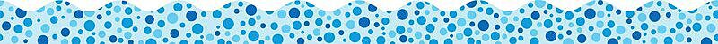 Blue Polka Dots Scalloped Trimmer