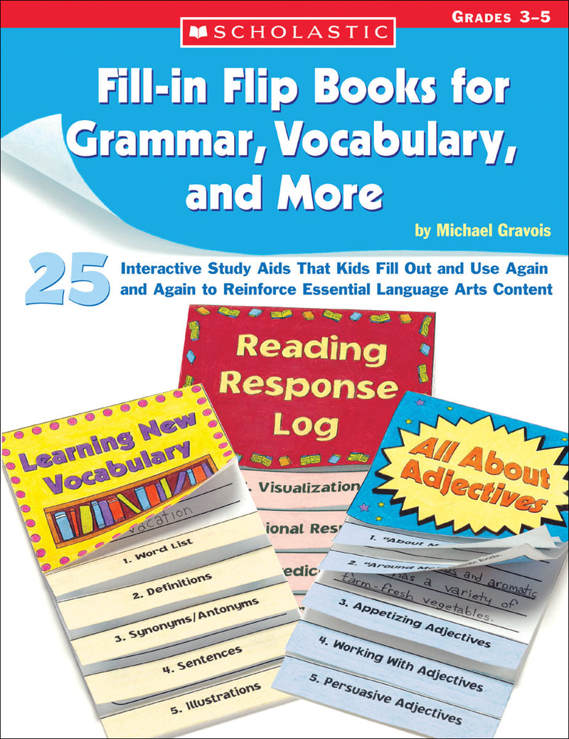 Fill-in Flip Books for Grammar, Vocabulary, and More