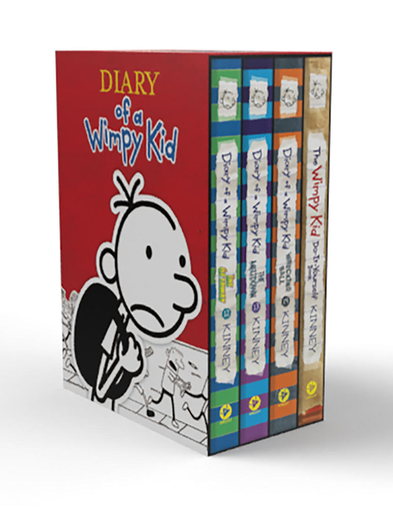 Diary of a Wimpy Kid Box of Books 12-14 Plus The Wimpy Kid Do-It-Yourself Book