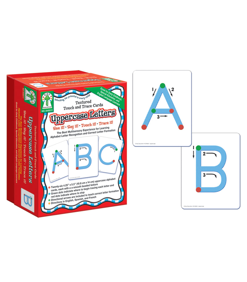 Textured Touch and Trace: Uppercase: The Best Multisensory Experience for Learning Alphabet Letter Recognition and Correct Letter Formation