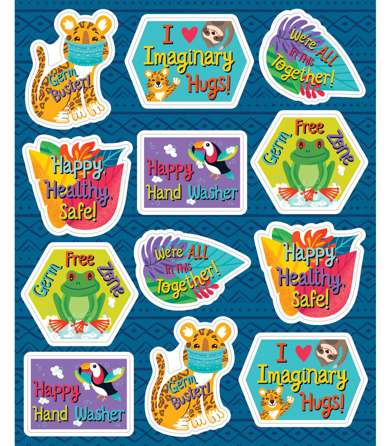 One World Germ Busters Motivational Stickers