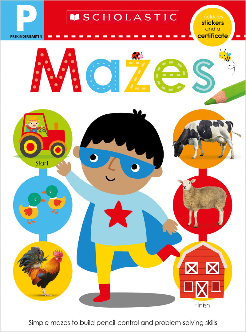 Pre-K Skills Workbook: Mazes (Scholastic Early Learners)