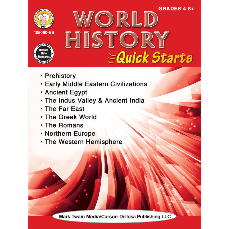 World History Quick Starts Workbook, Grades 4 - 12