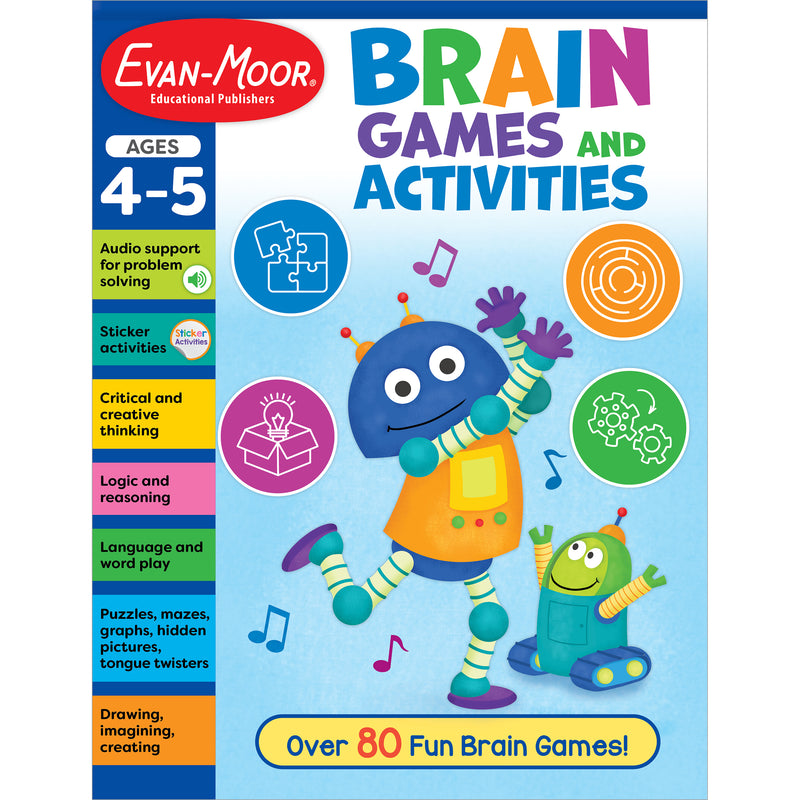 Brain Games And Activities, Ages 4-5