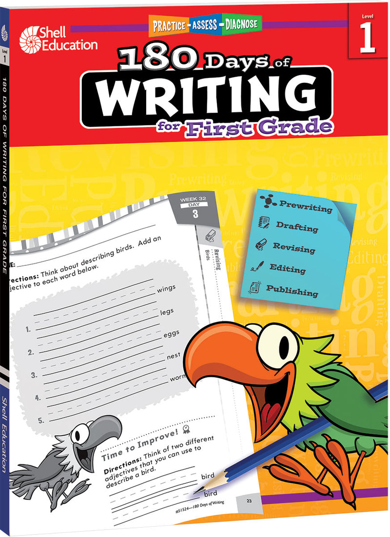 180 Days: Writing for First Grade: Practice, Assess, Diagnose