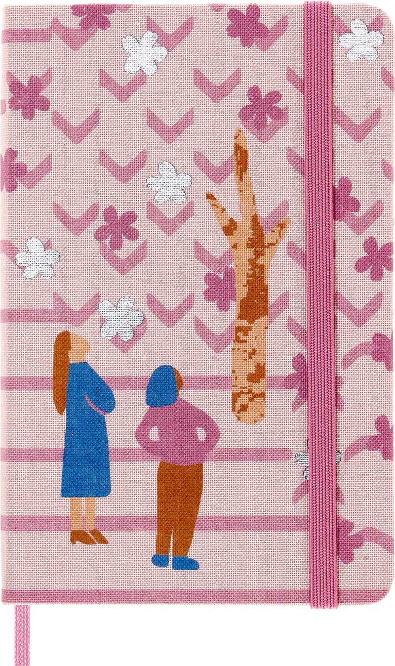 Moleskine Limited Edition Notebook Sakura, Pocket, Ruled, Couple, Hard Cover (5 x 8.25)