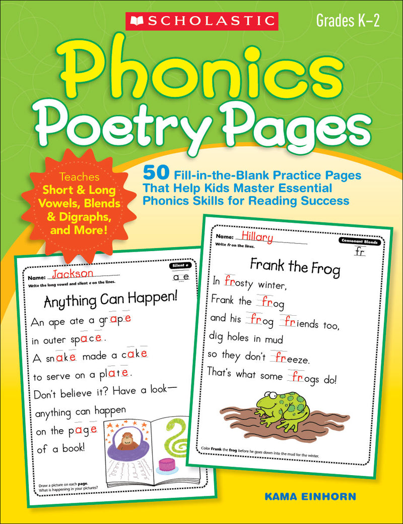 Phonics Poetry Pages