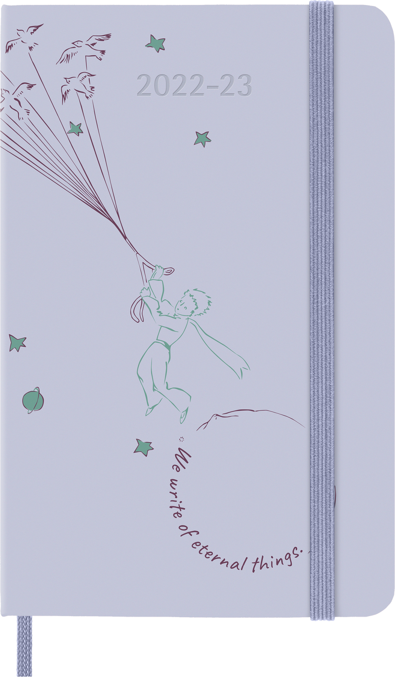 Moleskine Limited Edition 2023 Weekly Notebook Planner Petit Prince, 18M, Pocket, Fly, Hard Cover (3.5 x 5.5)