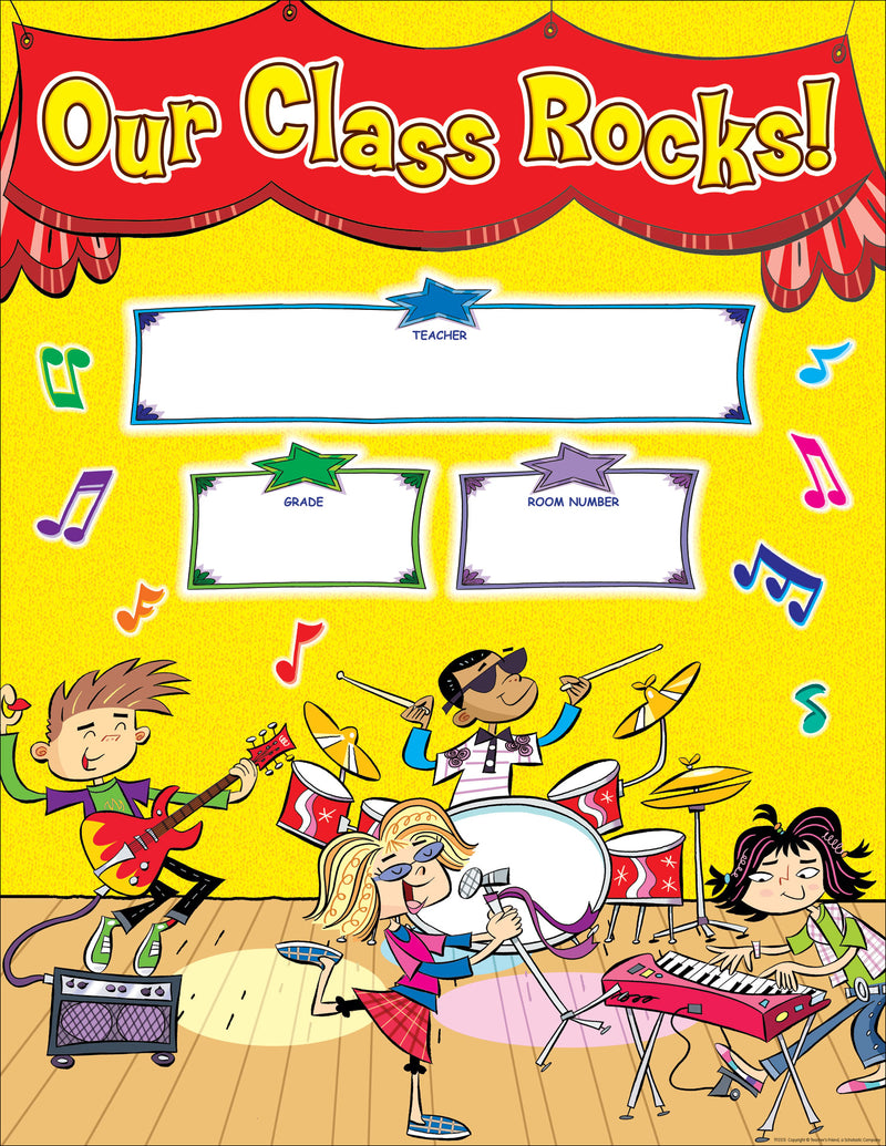 School Rocks! Welcome Chart