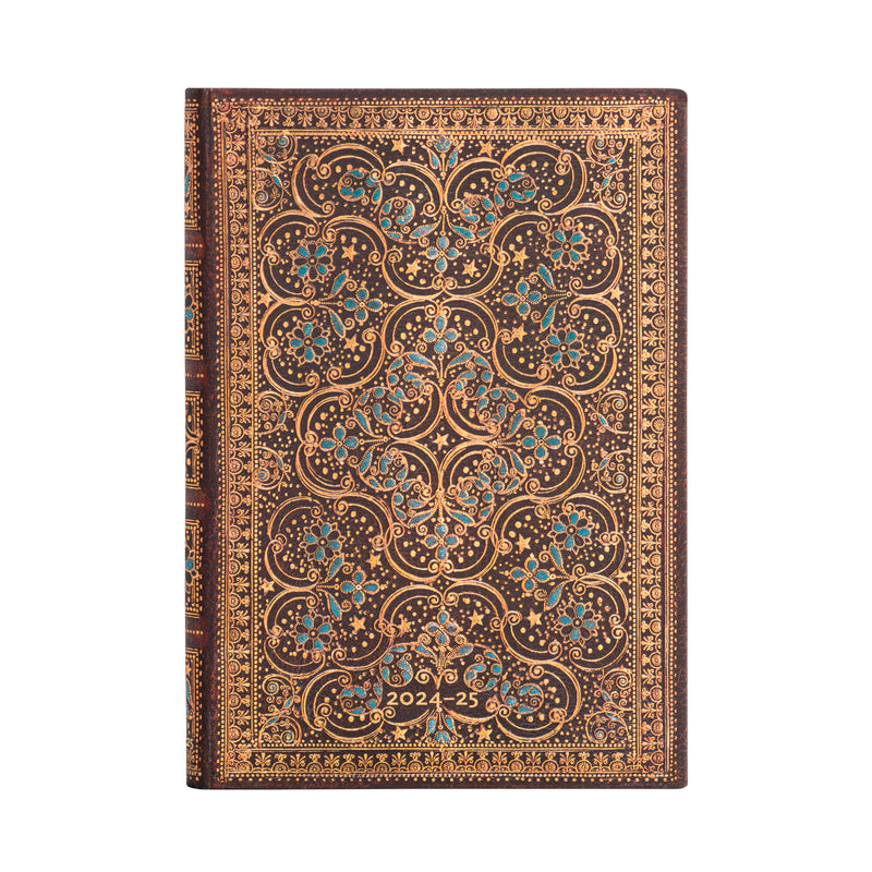 2025 Restoration Midi Horizontal Hardcover 18-Month, 208pg, 80GSM, 2025 Planner (18-Month) by Paperblanks (The Queen's Binding)