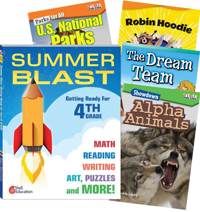 Learn-at-Home: Summer Reading Bundle Grade 4: 5-Book Set