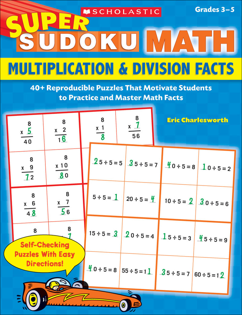 Super Sudoku Math: Multiplication & Division Facts