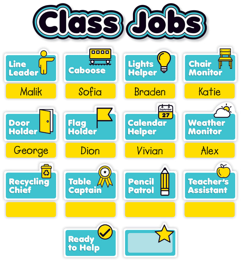 Aqua Oasis Class Jobs Mini Bulletin Board