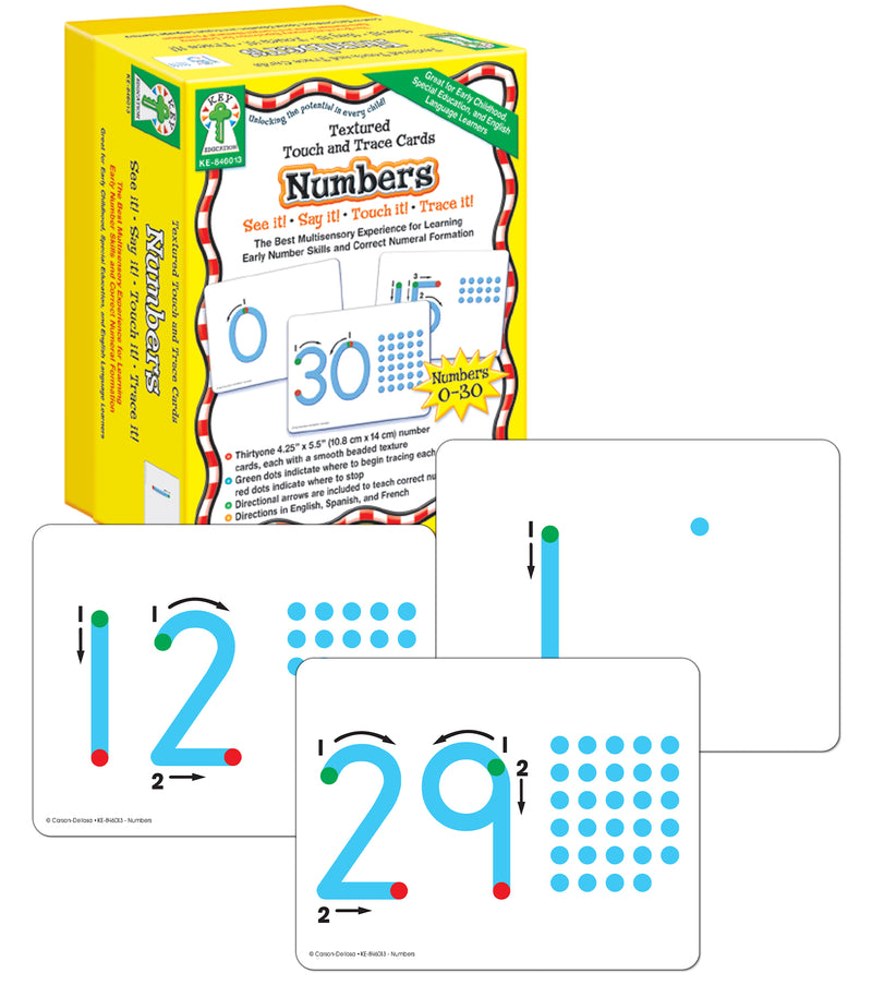 Textured Touch and Trace: Numbers: The Best Multisensory Experience for Learning Early Number Skills  and Correct Numeral Formation