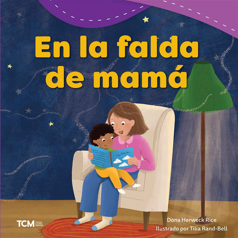 En la falda de mamá