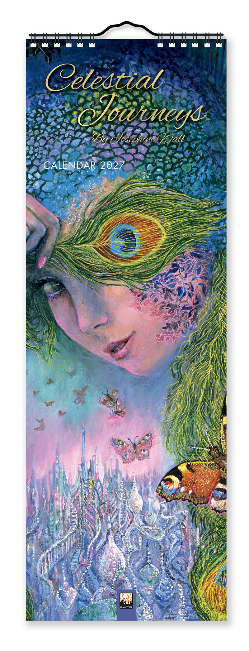 Celestial Journeys by Josephine Wall Slim Calendar 2027 (Art Calendar)
