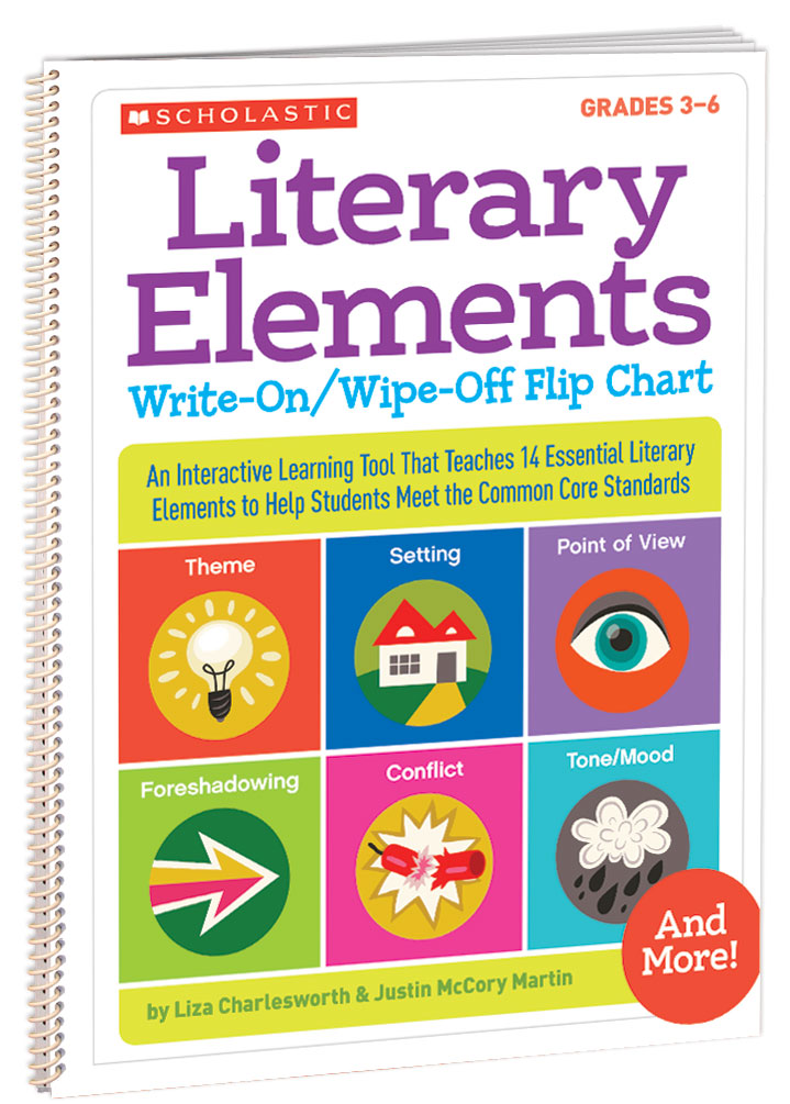 Literary Elements Write-On/Wipe-Off Flip Chart