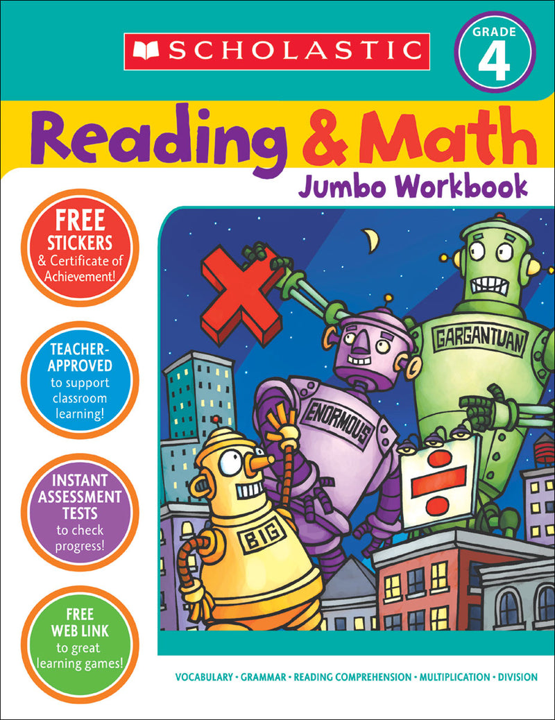 Scholastic Success with Reading and Math Jumbo Workbook