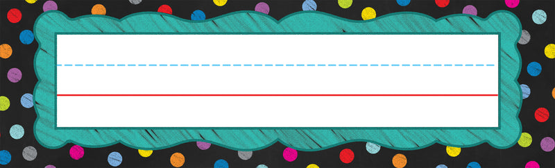 Colorful Chalkboard Name Plates