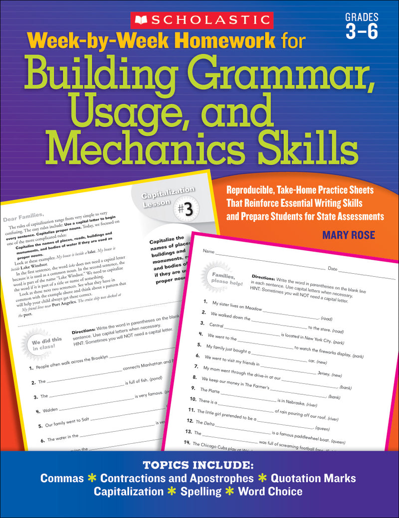 Week-by-Week Homework for Building Grammar, Usage and Mechanics Skills