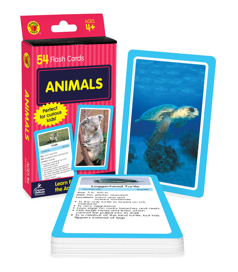 Animals Flash Cards: 54 Flash Cards