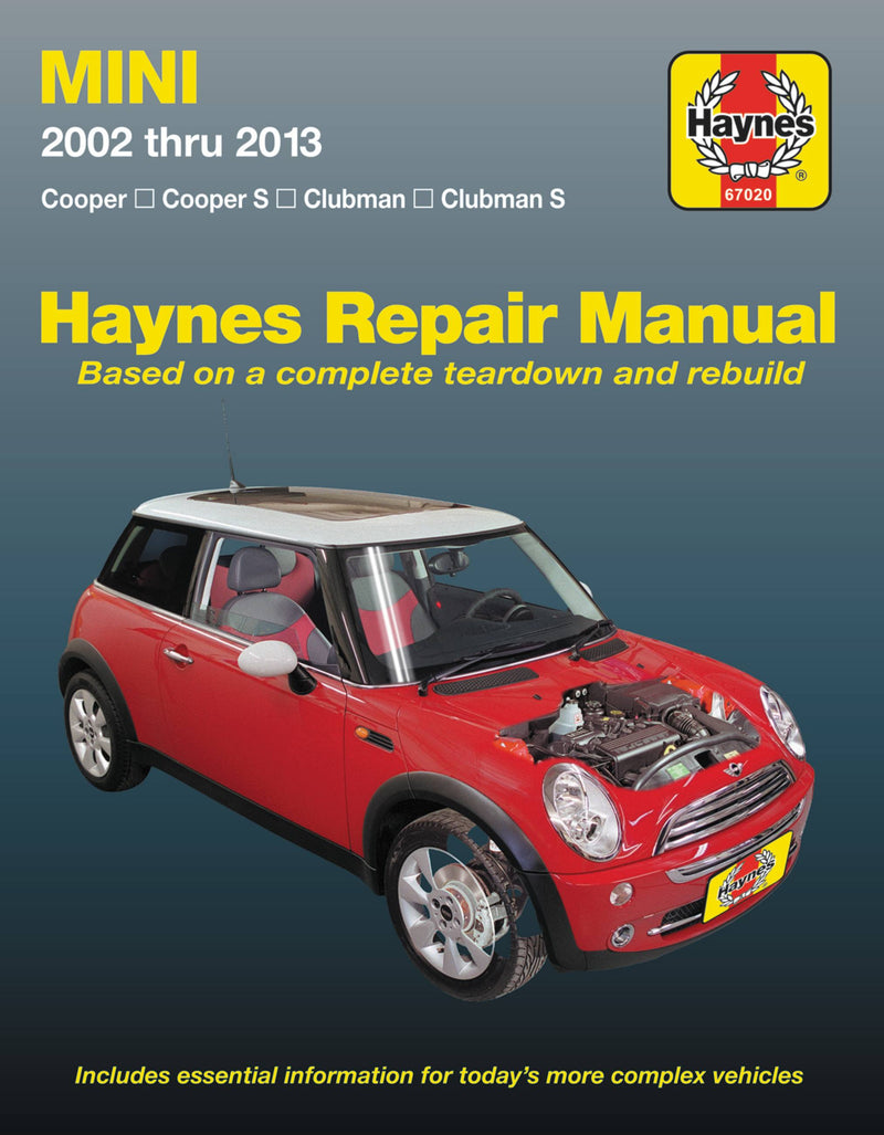 Mini Cooper, Cooper S, Clubman & Clubman S 2002 thru 2013 Haynes Repair Manual