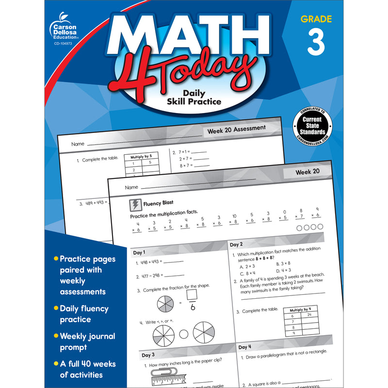 Math 4 Today, Grade 3