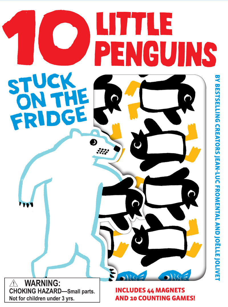 10 Little Penguins Stuck On The Fridge