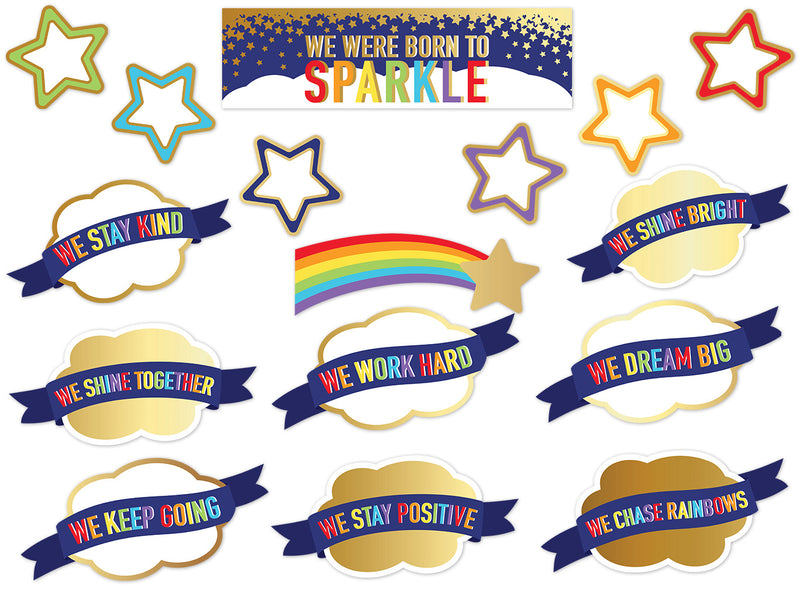Sparkle and Shine We Were Born to Sparkle Mini Bulletin Board Set