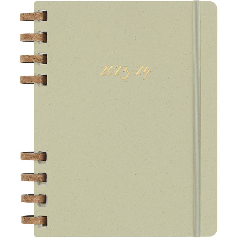 Moleskine 2024 Spiral Academic Planner, 12M, Extra Large, Crush Kiwi, Hard Cover (7.5 x 10)