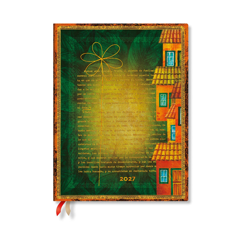 2027 Garcia Marquez, One Hundred Years of Solitude Ultra Hardcover 12-Month Daily Planner, 416pg, 80GSM by Paperblanks (Embellished Manuscripts Collection)