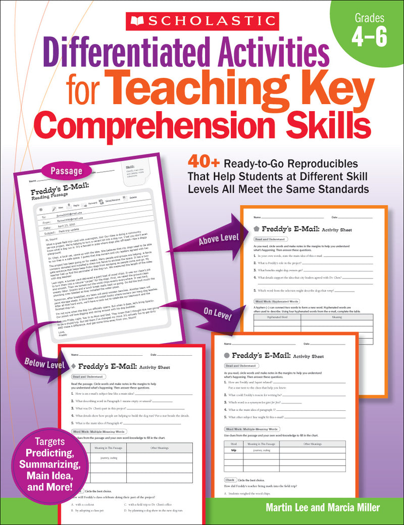 Differentiated Activities for Teaching Key Comprehension Skills: Grades 4–6