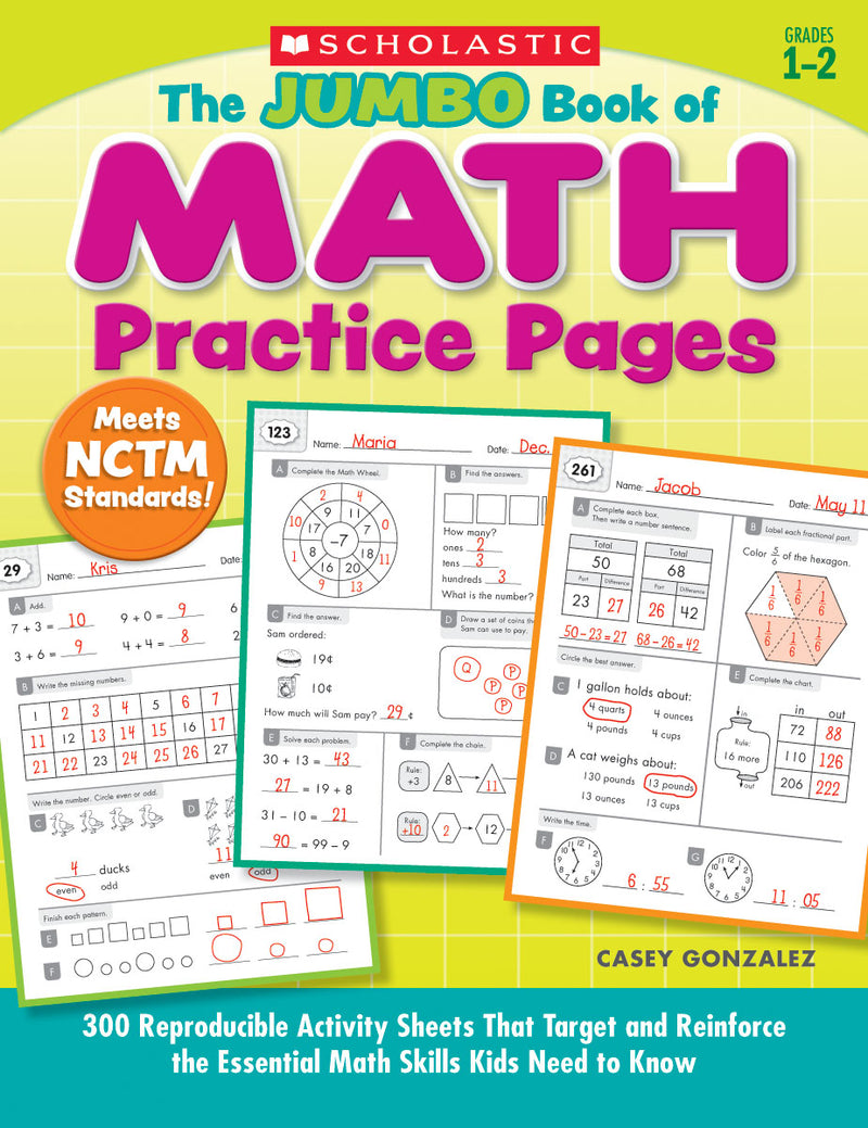 The The Jumbo Book of Math Practice Pages