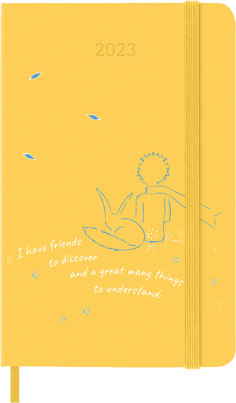 Moleskine Limited Edition 2023 Weekly Notebook Planner Petit Prince, 12M, Pocket, Fox, Hard Cover (3.5 x 5.5)