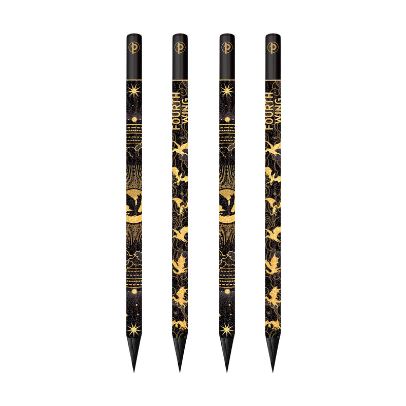 Fourth Wing Shadows of Navarre/Fourth Wing 4 Pack Pencils, Rebecca Yarros' Empyrean Collection by Paperblanks