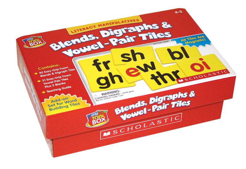Little Red Tool Box: Blends, Digraphs & Vowel-Pair Tiles