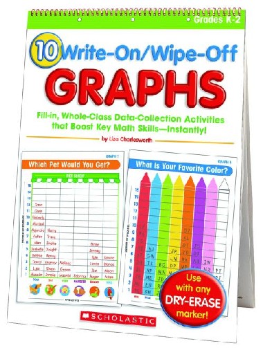 10 Write-On/Wipe-Off Graphs Flip Chart