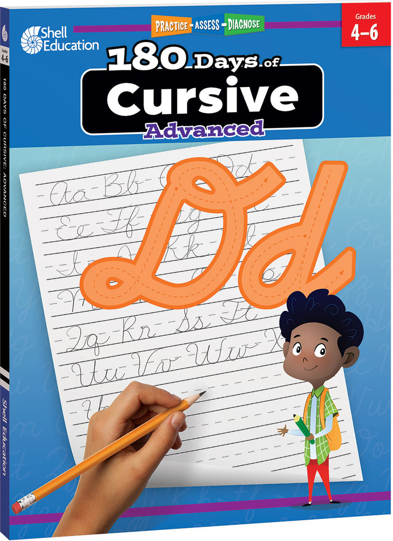 180 Days: Cursive: Advanced: Practice, Assess, Diagnose