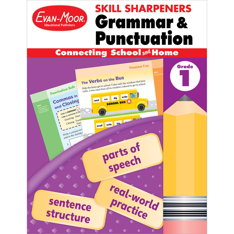 Skill Sharpeners: Grammar And Punctuation, Grade 1
